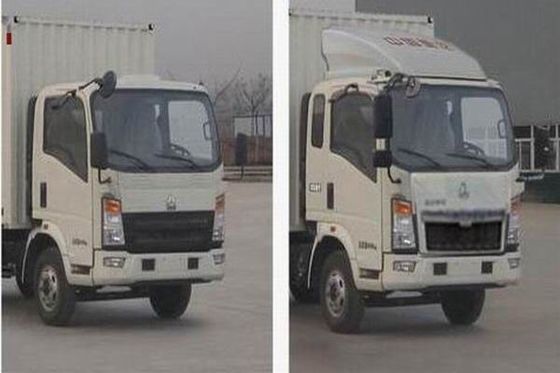 Le camion utilisé 4X2 de cargaison de Howo enferment dans une boîte Van Light Duty Truck Year que 2016 LHR/RHD ont laissé la direction d'entraînement de main de Righ