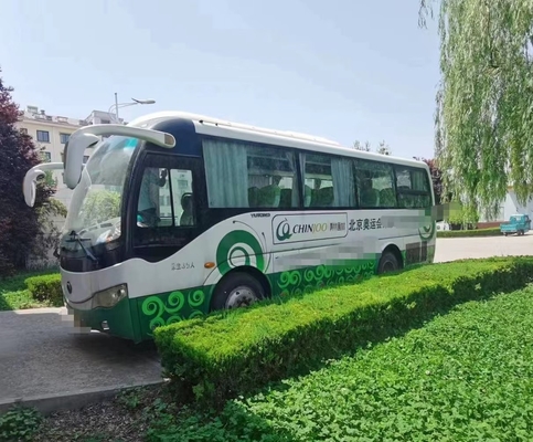 Bus touristique utilisé par 147kw droit de Yuchai de car de direction de moteur arrière de l'autobus ZK6809 35seats de Yutong