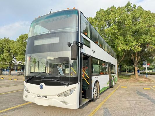 qualité  Used Tour Bus Luxury 37 Seats Double Floor RHD Weichai Engine Diesel Coach Bus Sunlong SLK6126 Usine