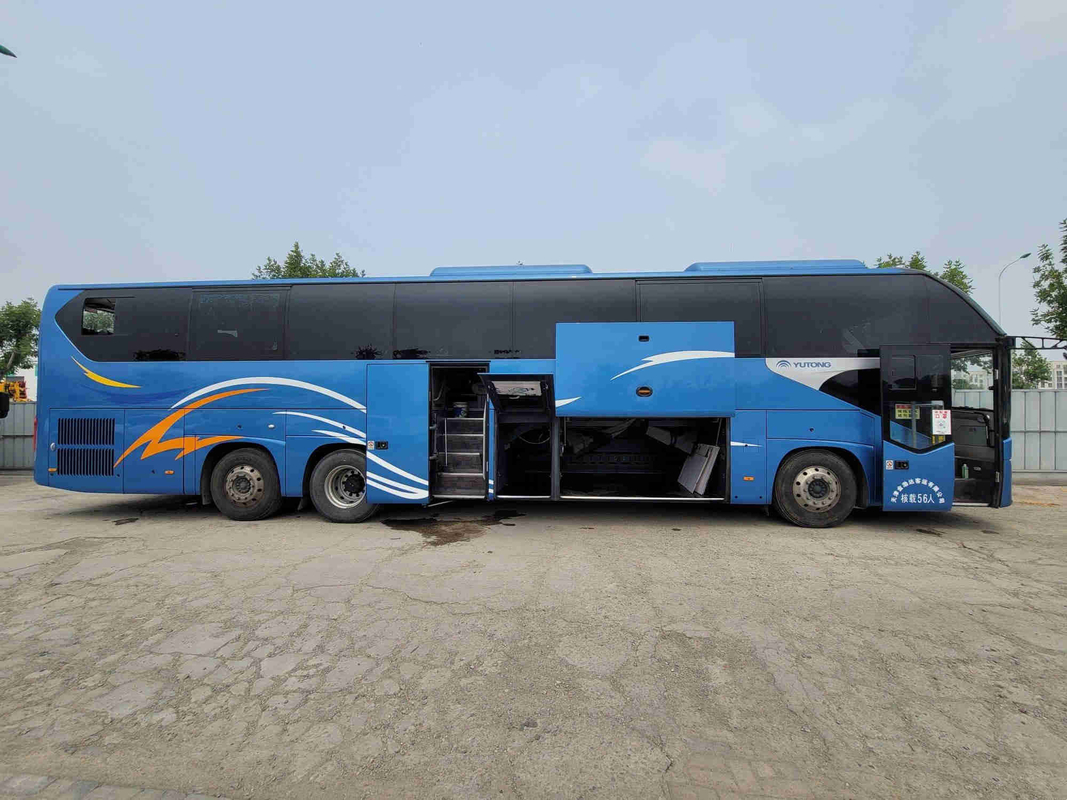 Double manche de Seat Leftt du car 56 de moteur d'arrière de Decker Bus Sightseeing Yutong ZK6148