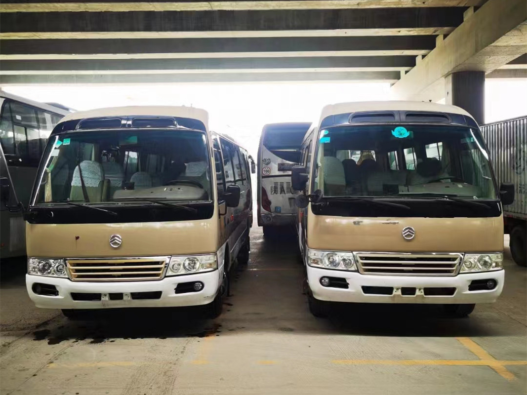 moteur diesel de Yuchai 90kw 2015-2017 d'or d'entraîneur de 22seats Dragon Used Coaster Bus Mini