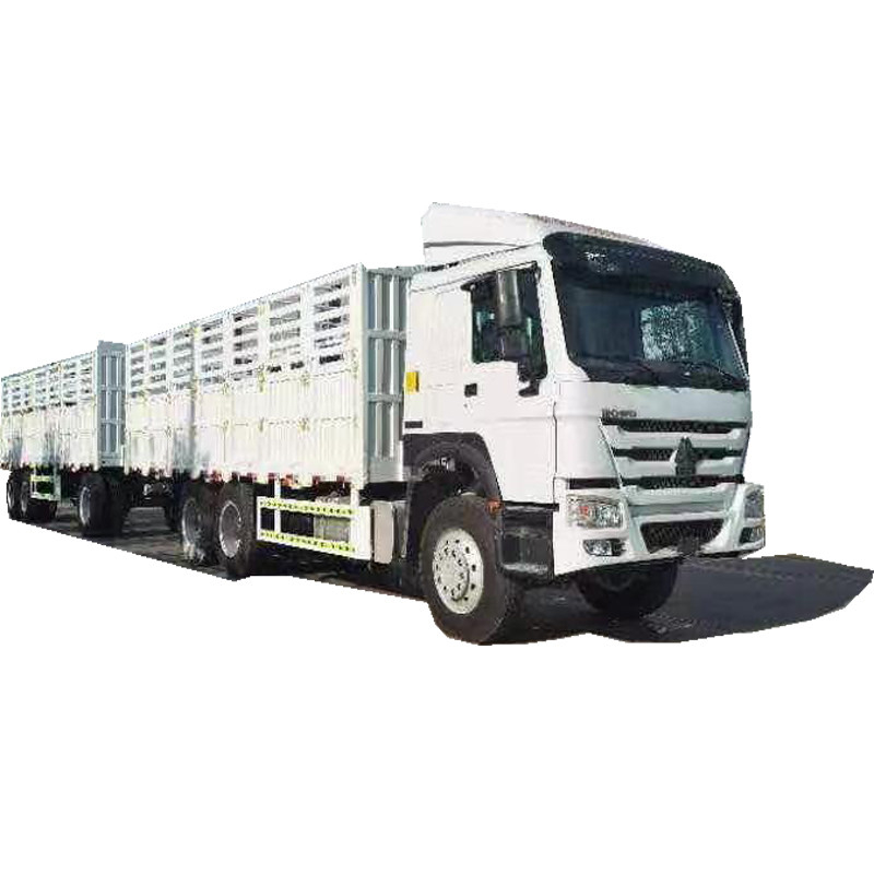 2 barrière puissante Trailers Truck de double du camion 420hp de cargaison de l'euro II Howo de camion de cargaison de fourgons