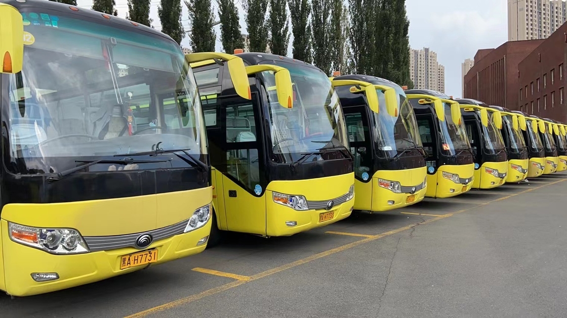 2014 ans 60 Yutong utilisé par sièges transportent ZK6107 avec le moteur 100km/H de Yuchai orientant LHD