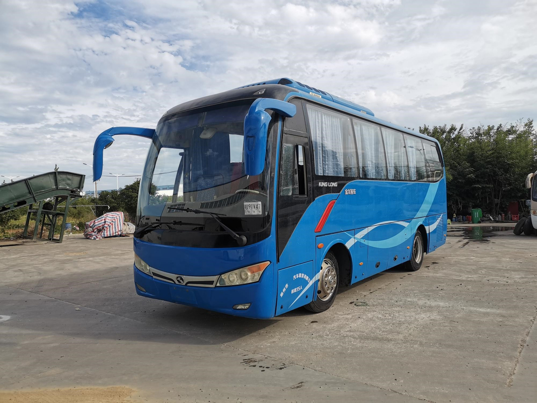 XMQ6802 a utilisé l'autobus Kinglong a laissé à l'entraîneur de direction 35seats la suspension électrique d'airbag de YC4G 147kw