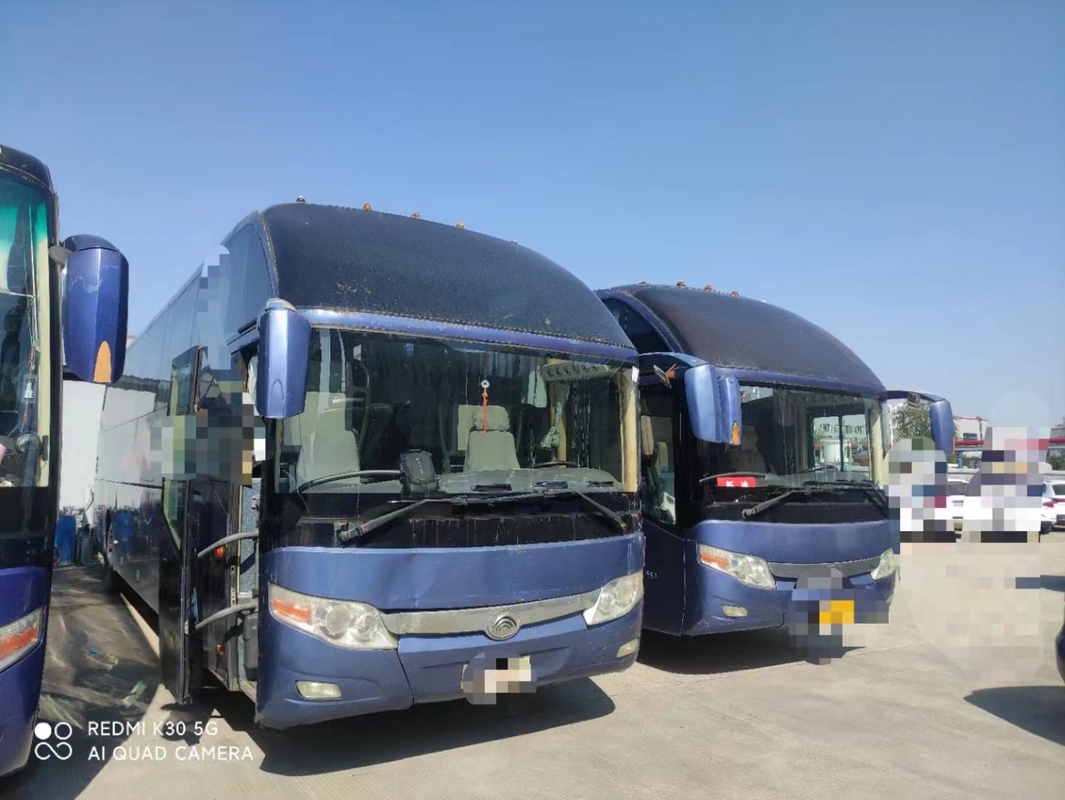 Autobus utilisé par sièges de ZK6127 55 Yutong moteur de Weichai de 2014 ans avec la suspension de ressort lame