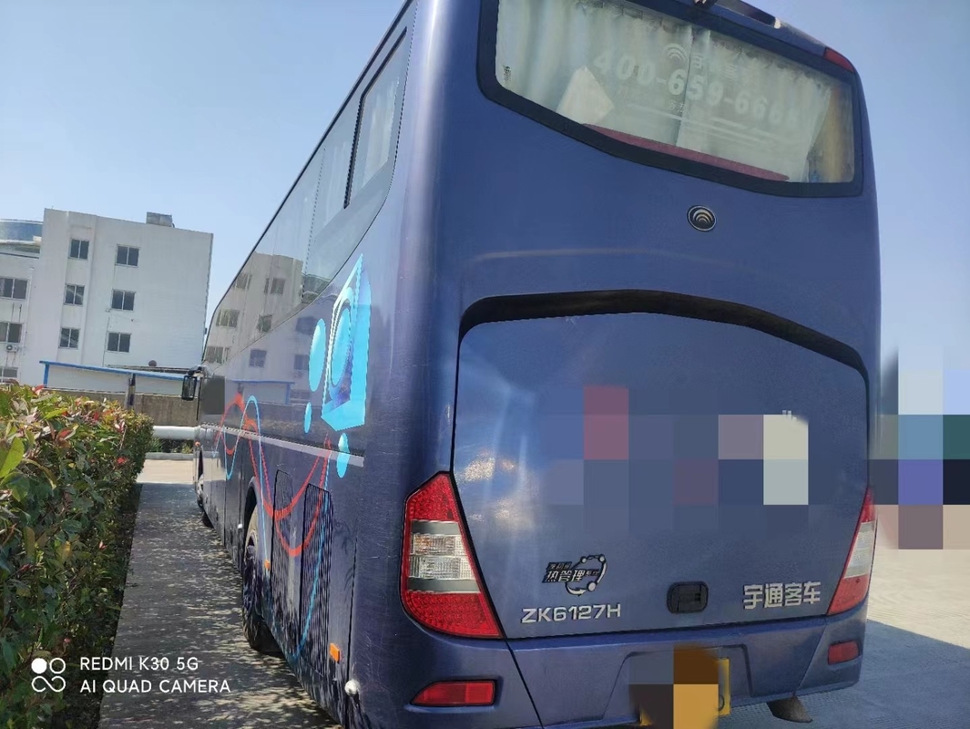 Autobus utilisé par sièges de ZK6127 55 Yutong moteur de Weichai de 2014 ans avec la suspension de ressort lame