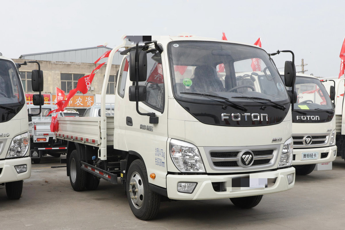 Camions utilisés du camion à benne basculante de lumière de la décharge 132hp de camion nouveaux Tipper Tipping Left Hand Drive Foton 4x2