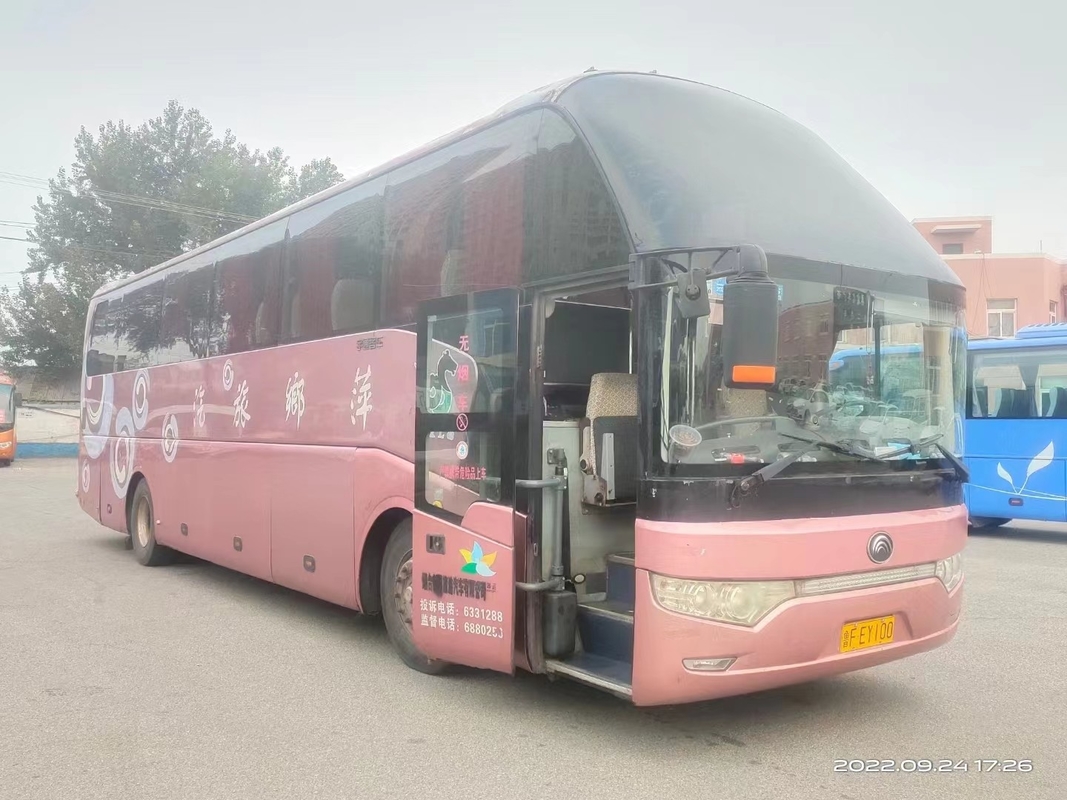 Autobus utilisé d'occasion de Yutong ZK6122 d'autocars diesel de ville de 2016 sièges de l'an 55
