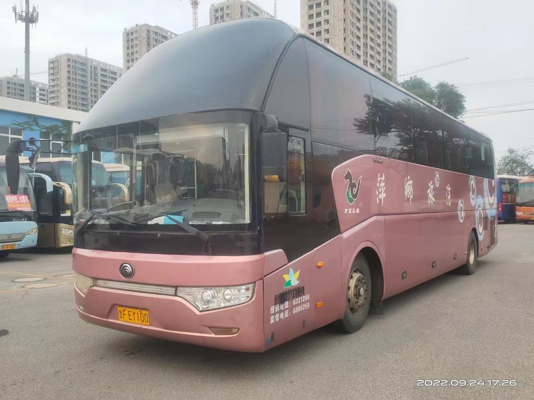 Autobus utilisé d'occasion de Yutong ZK6122 d'autocars diesel de ville de 2016 sièges de l'an 55