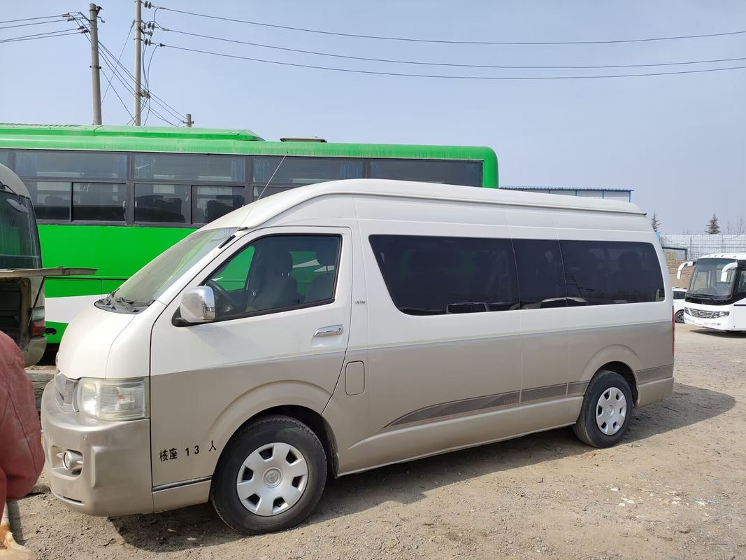 Japonais utilisé transporte Hiace 13 - marque de Toyota de direction de gauche du moteur à essence 15seater