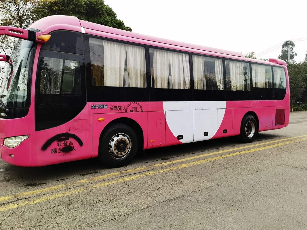 L'entraîneur Second Hand Kinglong a employé la porte moyenne de passager de disposition des sièges 2+3 de l'autobus XMQ6110ACD4D 56