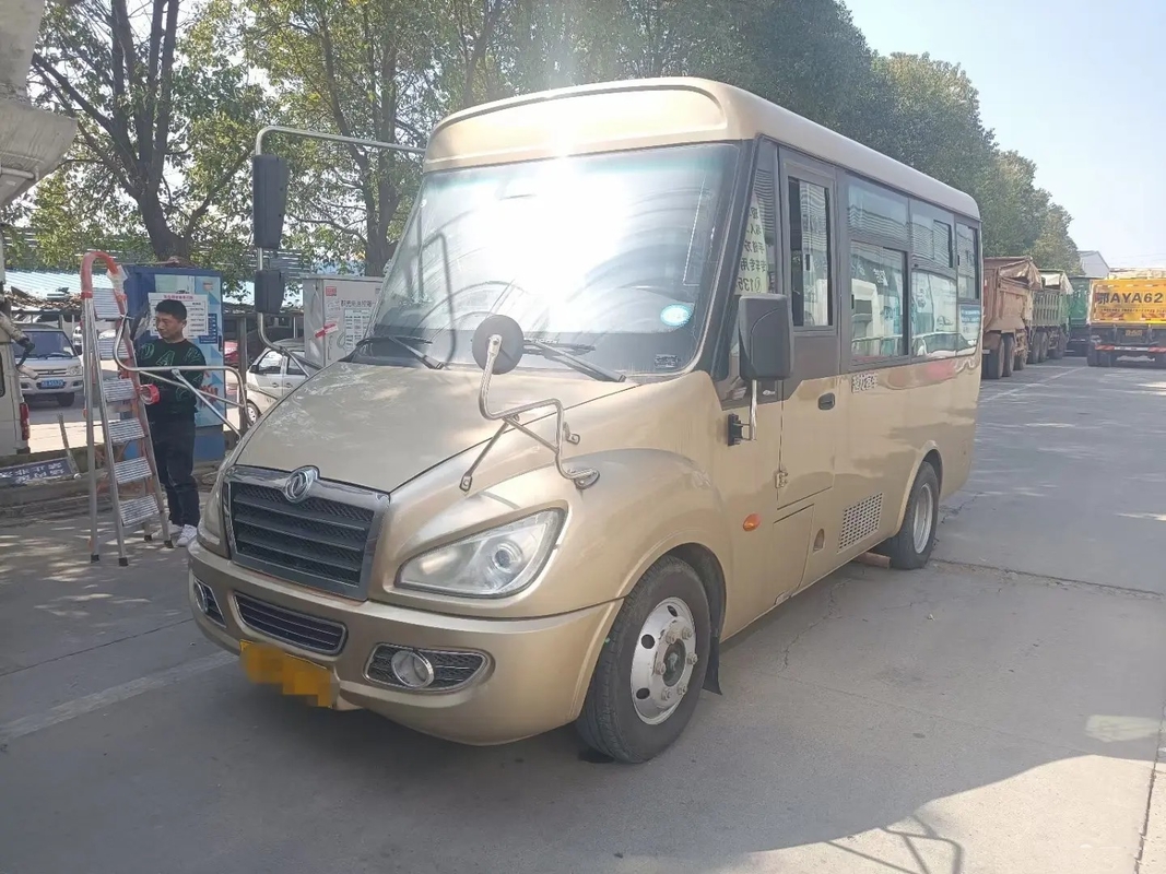 Occasion Mini Van Front Engine Folding Gate Slidng Windows 14 Dongfeng utilisé par sièges Mini Bus EQ6550