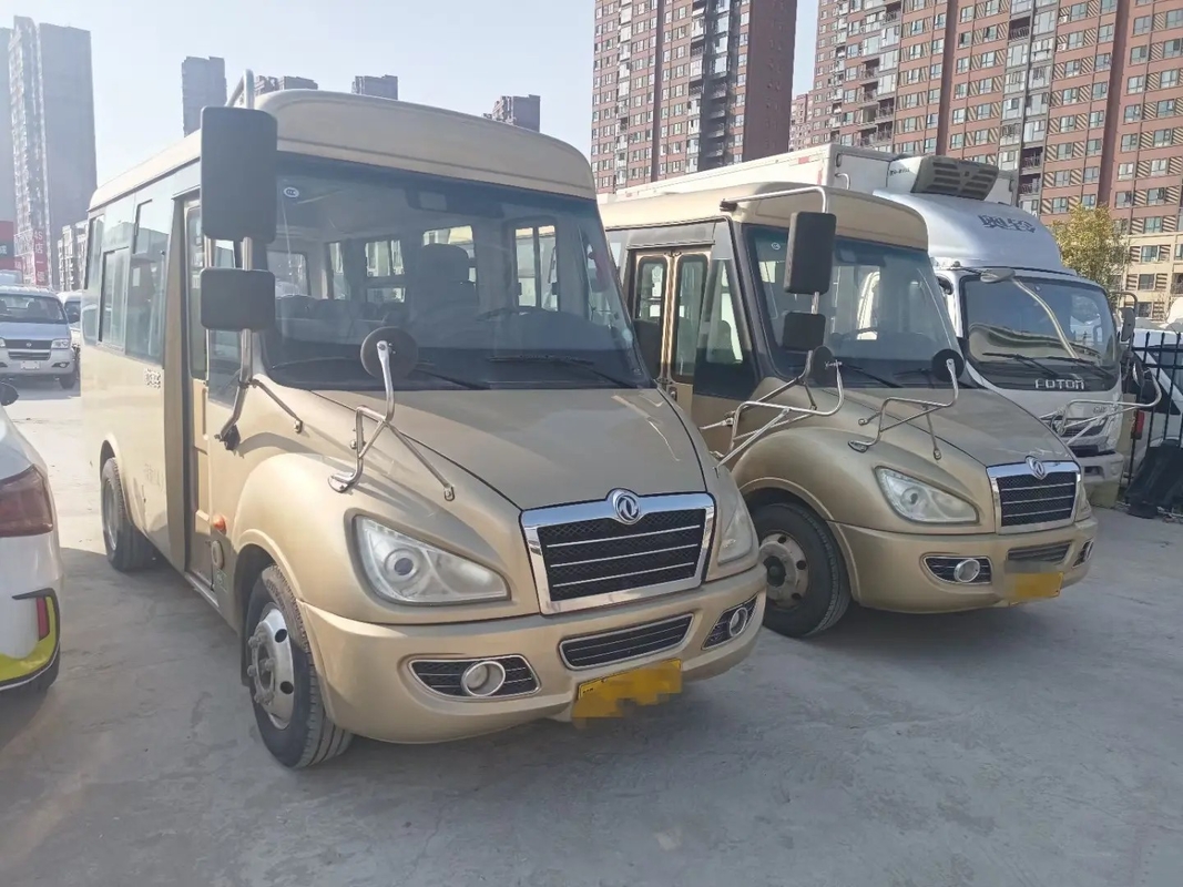Occasion Mini Van Front Engine Folding Gate Slidng Windows 14 Dongfeng utilisé par sièges Mini Bus EQ6550