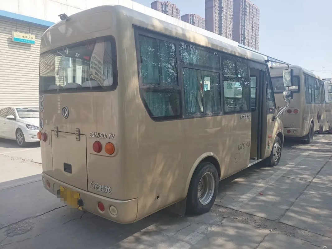 Occasion Mini Van Front Engine Folding Gate Slidng Windows 14 Dongfeng utilisé par sièges Mini Bus EQ6550