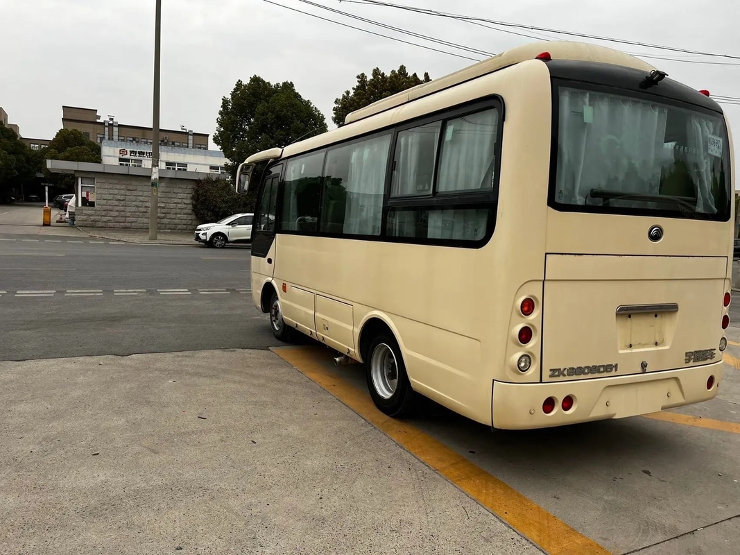 Mini Coach Front Engine utilisé 19 pose l'autobus ZK6609D de Yutong d'occasion de climatiseur de moteur diesel