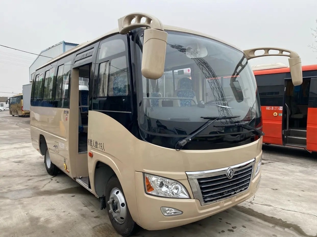 2ème autobus de main glissant le climatiseur Uesd Dongfeng Mini Bus DFA6600 de sièges du moteur 19 de Windows Yuchai