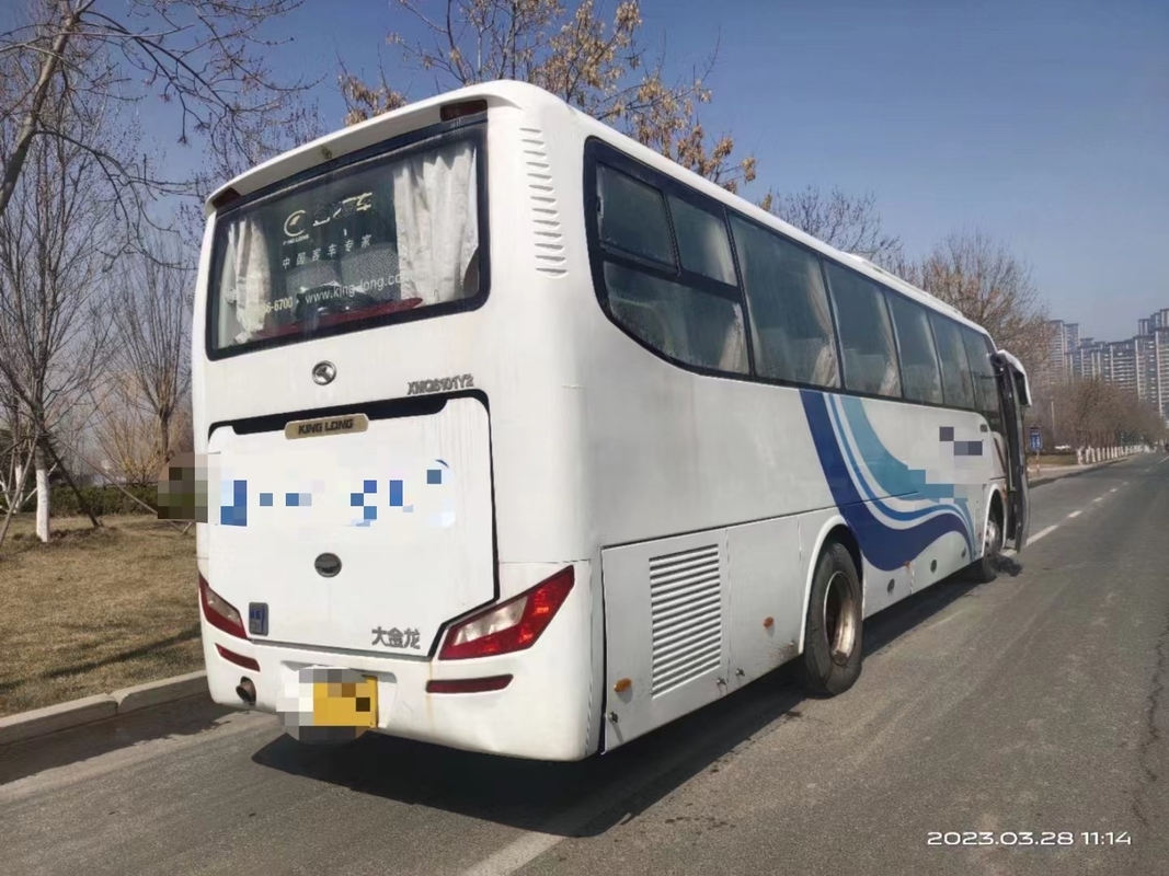2ème autobus de main 10,5 mètres scellant l'autobus XMQ6101 de Kinglong utilisé par climatiseur moyen de sièges de la porte 47 de passager de fenêtre