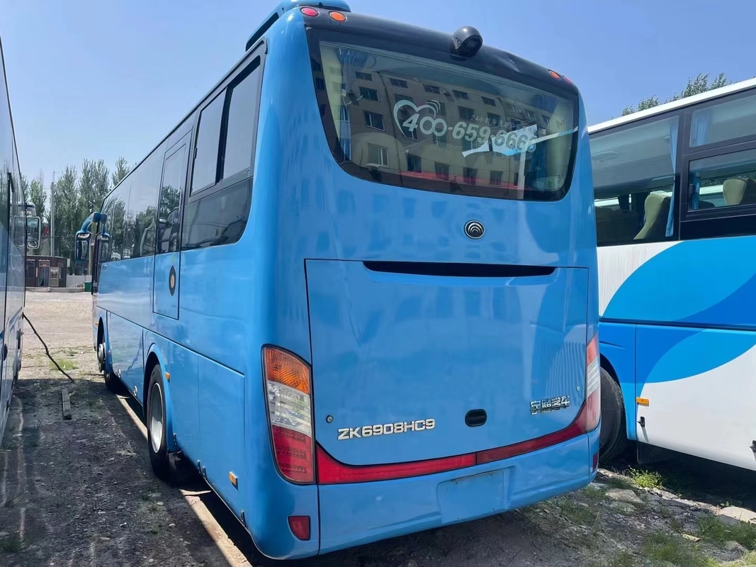 Moteur utilisé 245hp de Yuchai de sièges d'autobus et de car 39 pinces rares ZK6908 de 2015 d'an de couleur bleue jeunes de moteur