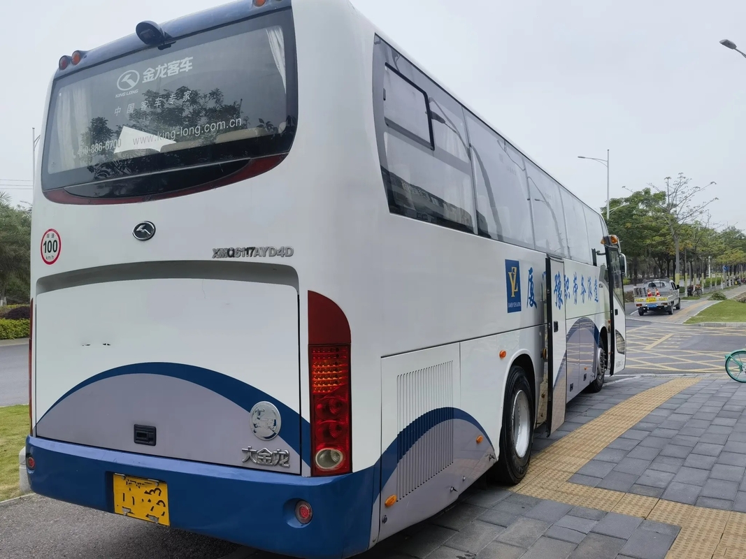 2ème autobus de main portes à deux battants de 2016 ans 47 cylindres Kinglong utilisé par LHD/RHD XMQ6117 du moteur 6 de Yuchai de sièges