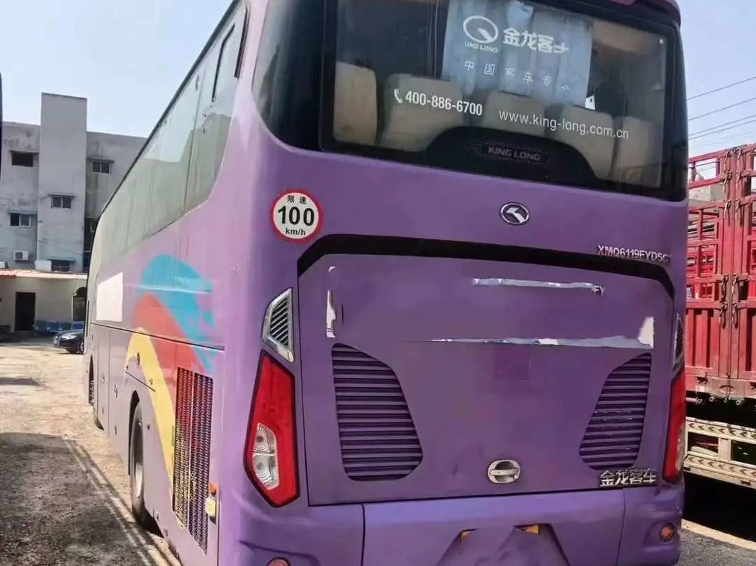 Porte simple utilisée Kinglong XMQ6119 de climatiseur de sièges de la suspension 54 d'airbag de moteur de Weichai de bus touristique
