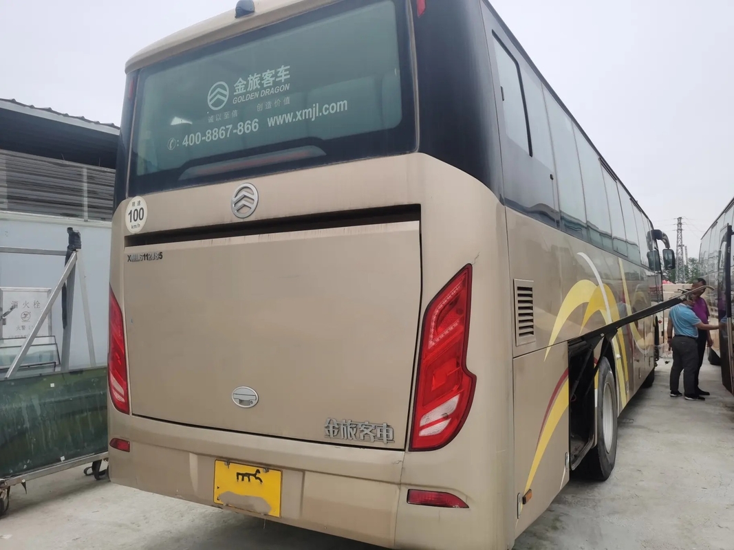 Le moteur 245hp de Weichai de sièges de l'autobus 50 de moteur diesel a employé la porte simple d'or de ressort lame du dragon XML6112 avec l'a/c