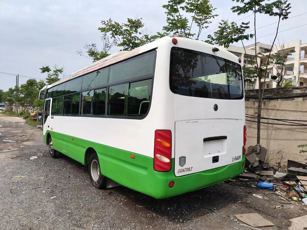 Autobus utilisé de voyage 2016 main simple Dongfeng EQ6731 de la porte LHD/RHD 2èmes de sièges du moteur 130hp 29 de Yuchai de cylindres de l'an 4