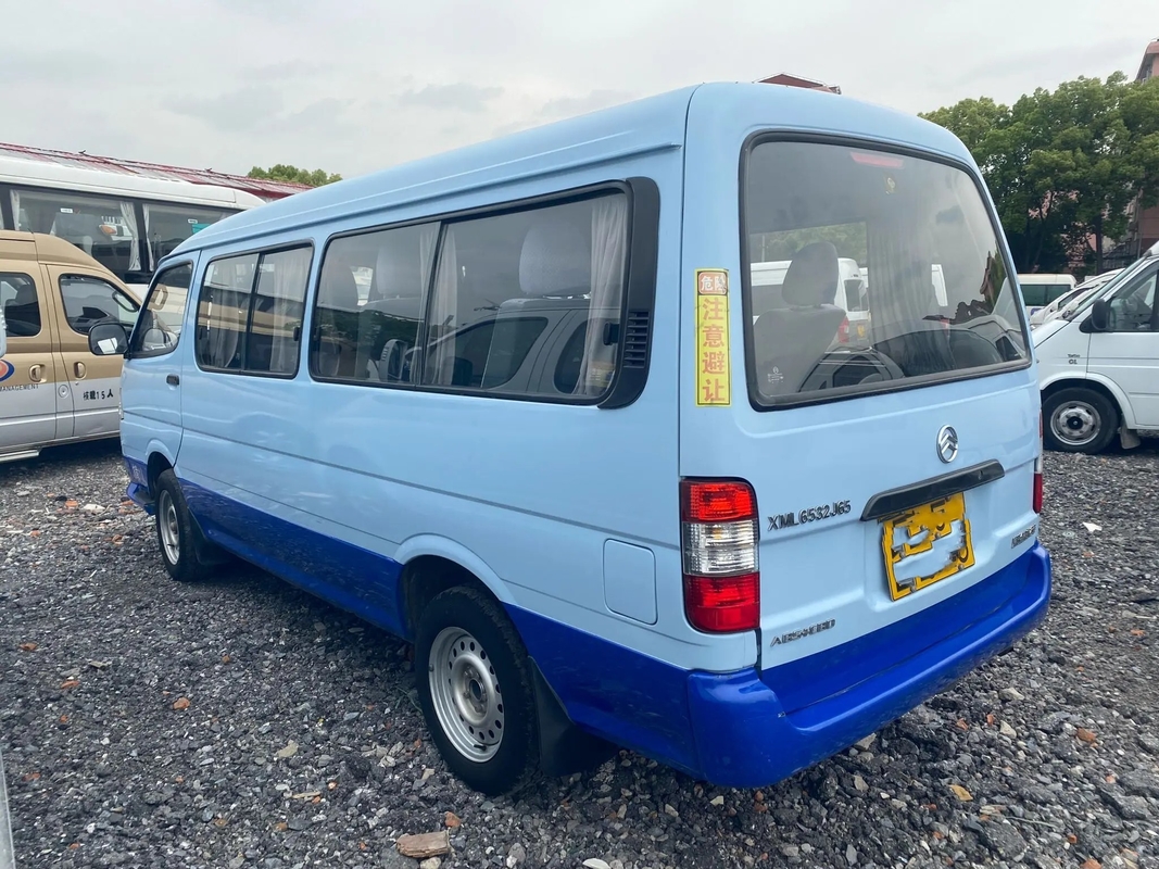 Moteur à essence d'or LHD de Dragon Hiace XML6532 de la couleur 11 de sièges blancs et bleus de minibus utilisé de 12 Seater