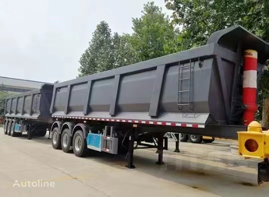 Semi utilisée remorque toute neuve de décharge de remorques avec 2/3/4 d'axes faits dans la charge de la Chine 60 tonnes