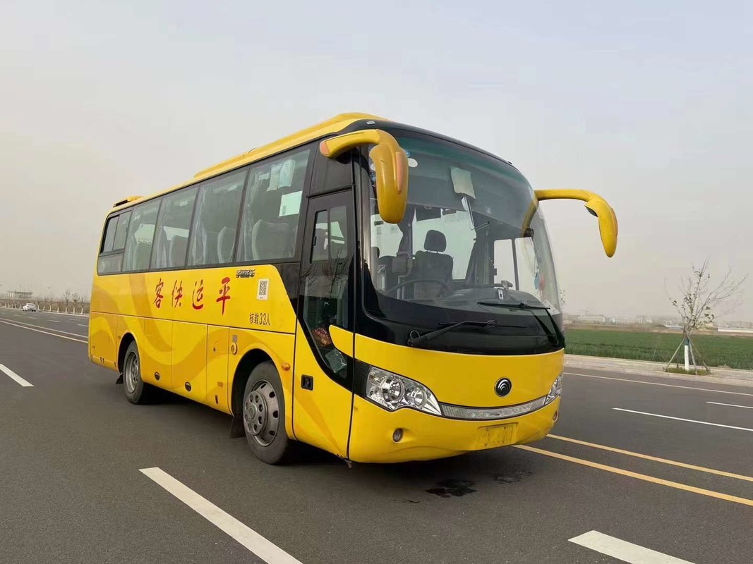 Les autocars utilisés 35 sièges transport de fond de porte de passager de Singl de 2015 ans ont utilisé l'autobus ZK 6808 de Youngtong