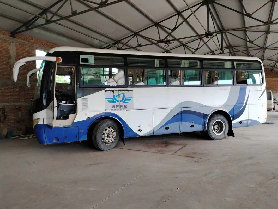 La navette utilisée Front Engine 41 pose minibus ZK6892D de Yutong de ressort lame de climatiseur de fenêtre de glissement le 2ème