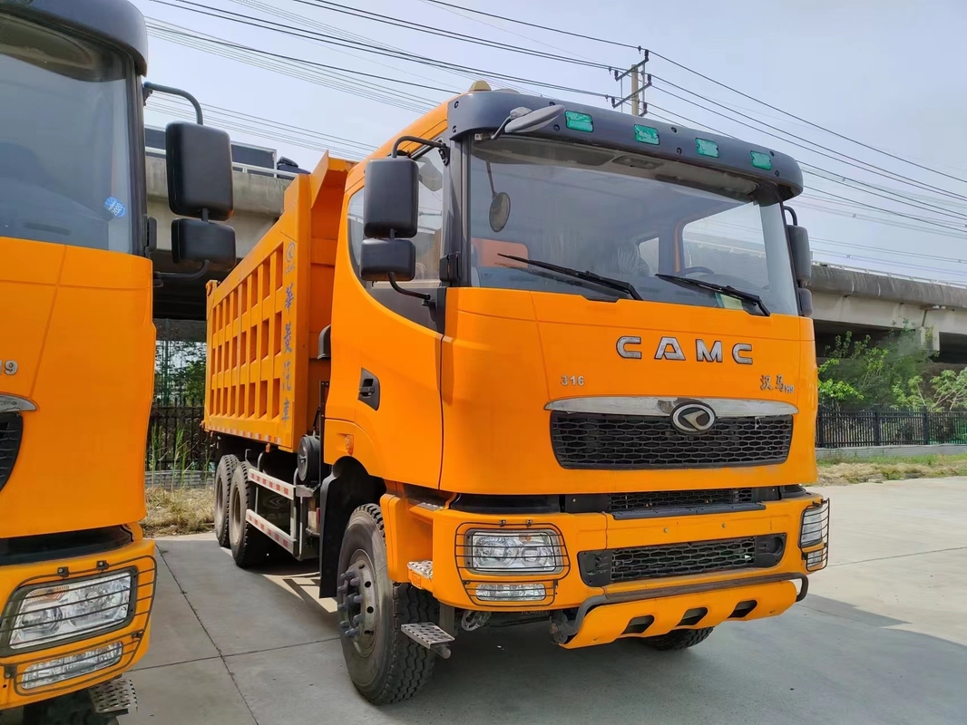 Tête plate résistante commerciale utilisée de camion à benne basculante des pneus CAMC du model 10 d'entraînement des camions à benne basculante 316hp 6×4