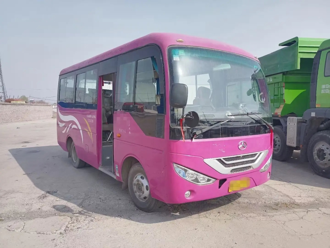 Les fourgons utilisés Front Engine 19 de navette pose la porte se pliante glissant le 2ème autobus JMV6609 de la main JMC de Windows RHD/LHD Isuzu Engine