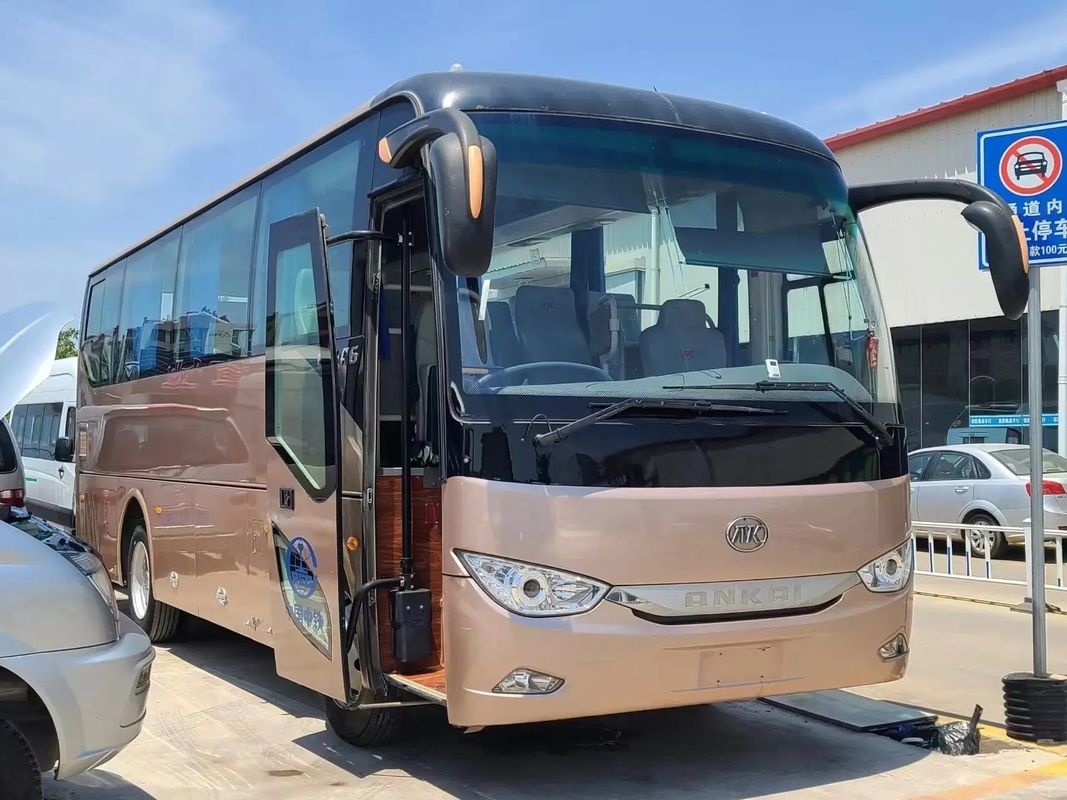 Autobus diesel utilisés sièges de la norme d'émission de l'EURO IV de 2015 ans 35 scellant la fenêtre Champagne Color Ankai Bus HFF6859