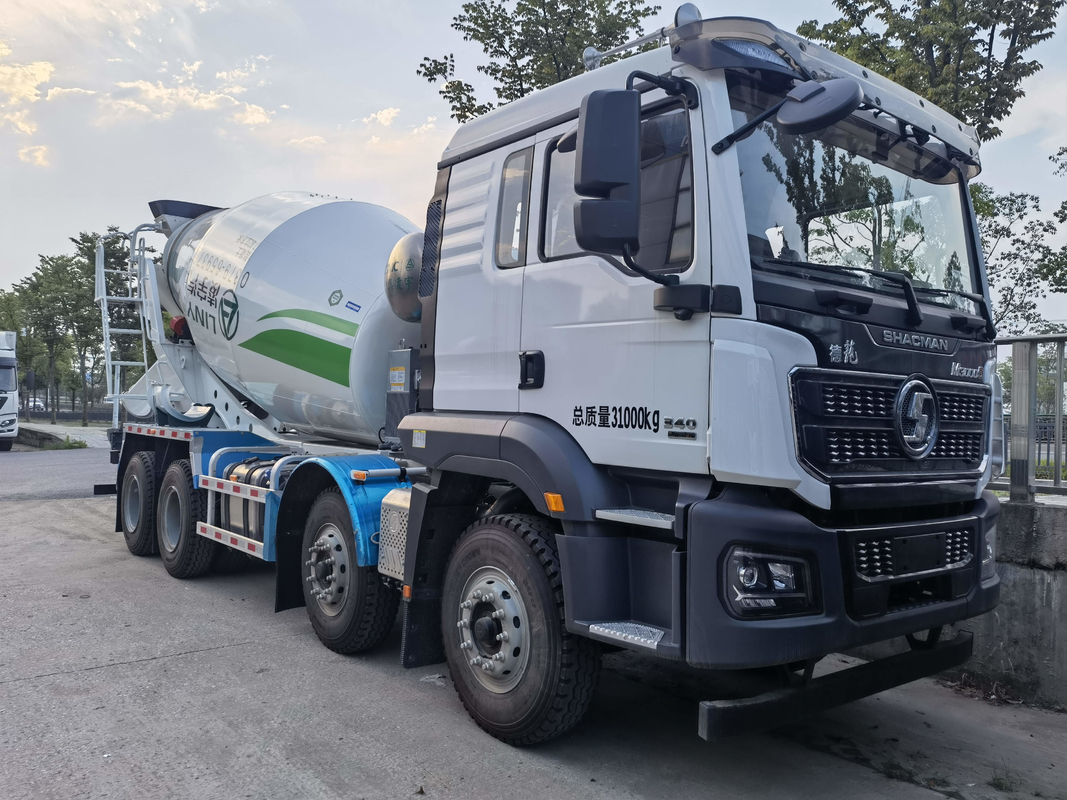 Camions lourds d'occasion 8*4 Mode de conduite Shacman Camion à béton 12 cube