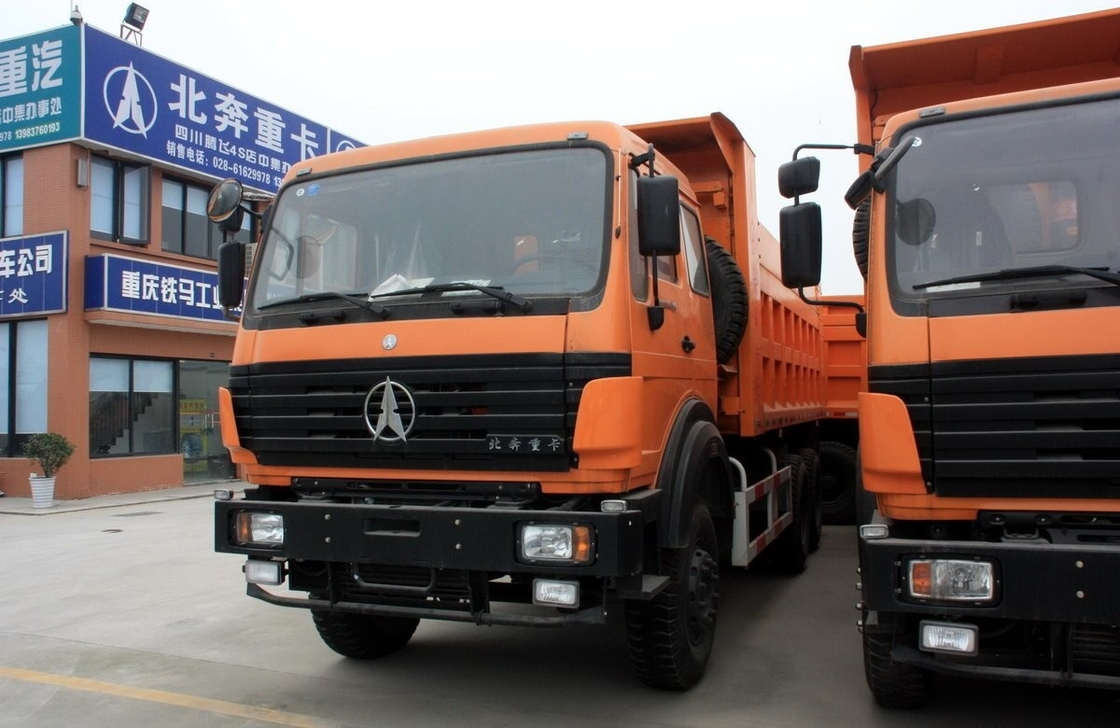 Beiben 6x4 à bascule camion-décharge Euro 3 Weichai Moteur 290 HP Utilisation minière