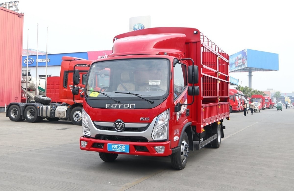 Boîte de clôture Foton 151 Chevaux Camion léger d'occasion EURO 3 Toit plat 6 Pneus Manche gauche