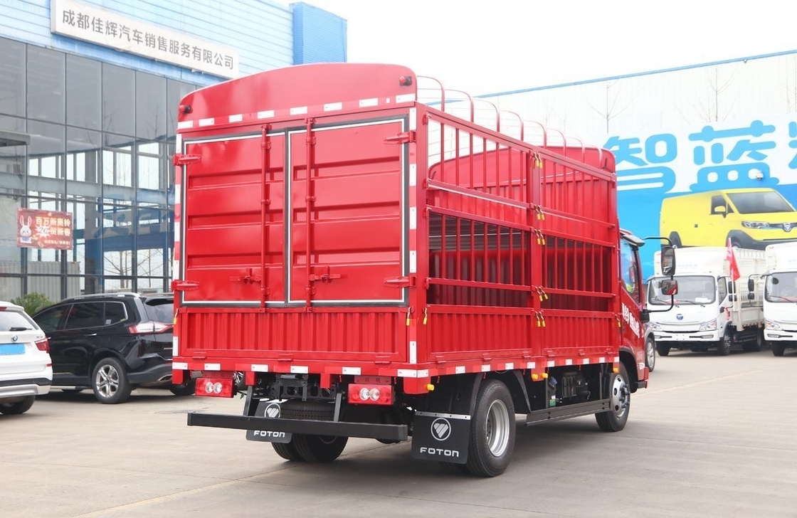 Boîte de clôture Foton 151 Chevaux Camion léger d'occasion EURO 3 Toit plat 6 Pneus Manche gauche