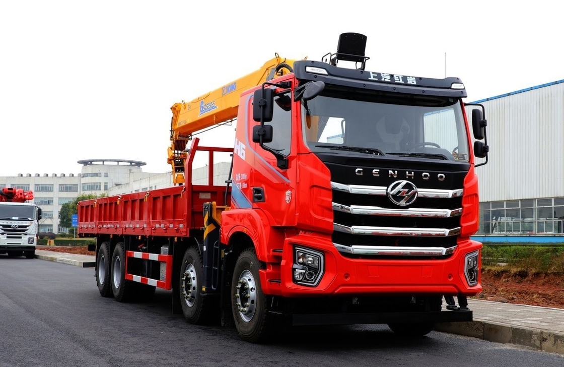 Modèle de conduite 8*4 Cran de camion de possession préalable Hongyan monté à 350 chevaux Euro 6