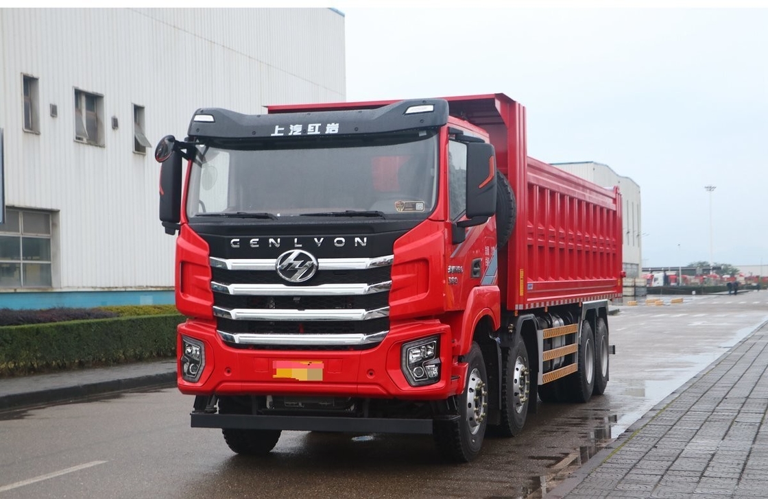 Hongyan 560hp C6 Chargement 20 tonnes 12 pneus utilisés camion à dériveur 8×4 LHD/RHD
