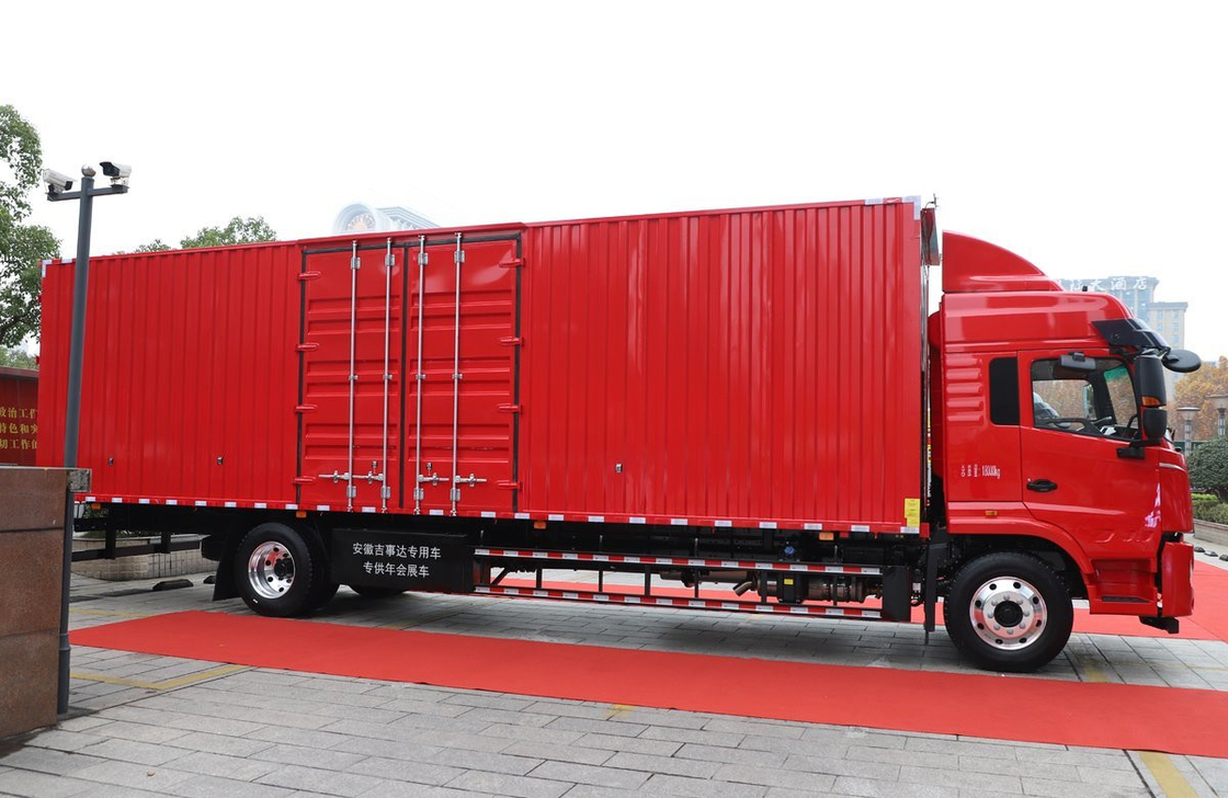 Camion d'occasion Cargo Type de boîte à ailes Camion JAC Camion* 4*2 Double pneus arrière 3 sièges
