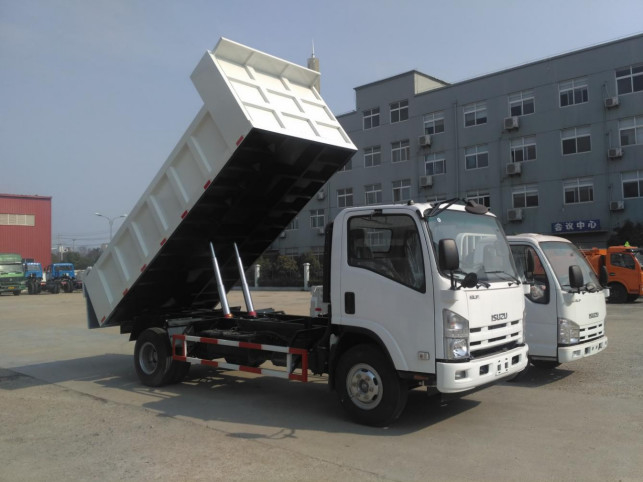 Camions à déverrouillage d'occasion 4*2 Chargement 10 tonnes 5,2 mètres de long Box 9 Cubic Isuzu Dumper Nouveau
