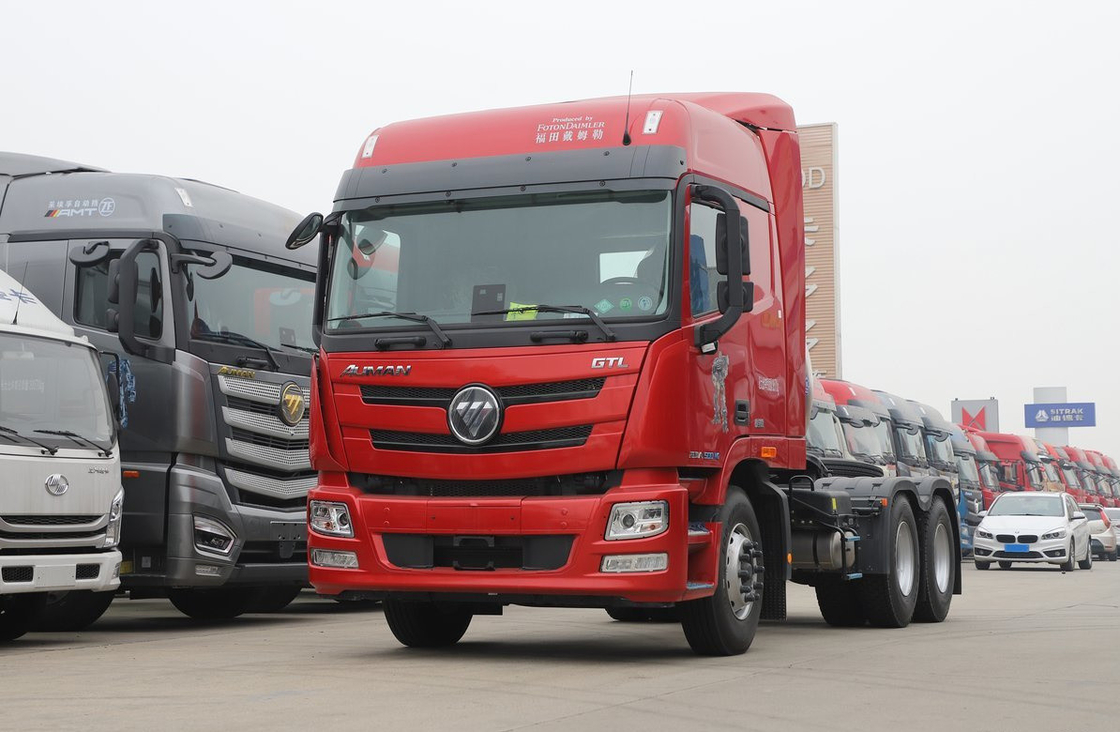 Camions tracteurs utilisés 6*4 Foton GTL Cheval tête GNL moteur Cummins 500hp boîte de vitesses rapide