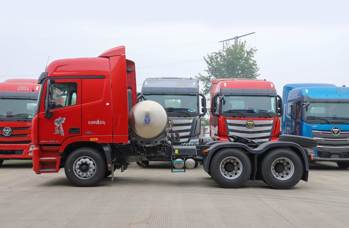 Camions tracteurs utilisés 6*4 Foton GTL Cheval tête GNL moteur Cummins 500hp boîte de vitesses rapide