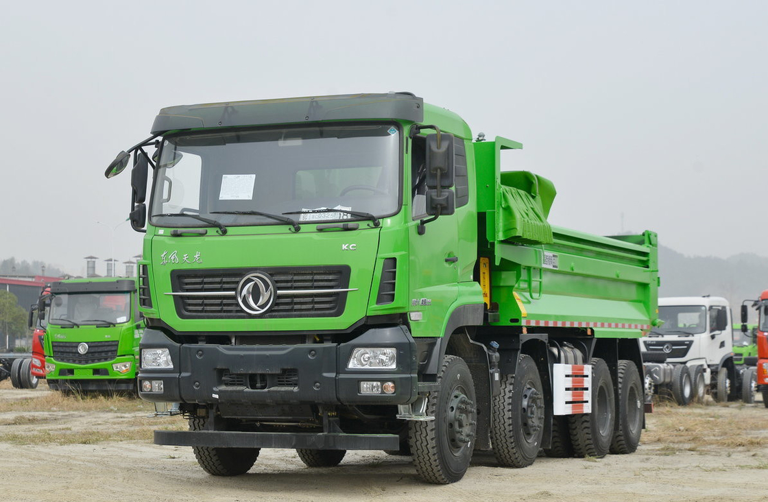 Camion à bascule de Donfeng utilisé Tianlong Cabine 8*4 lourd 350hp Camion à décharge 5,6 mètres Boîte