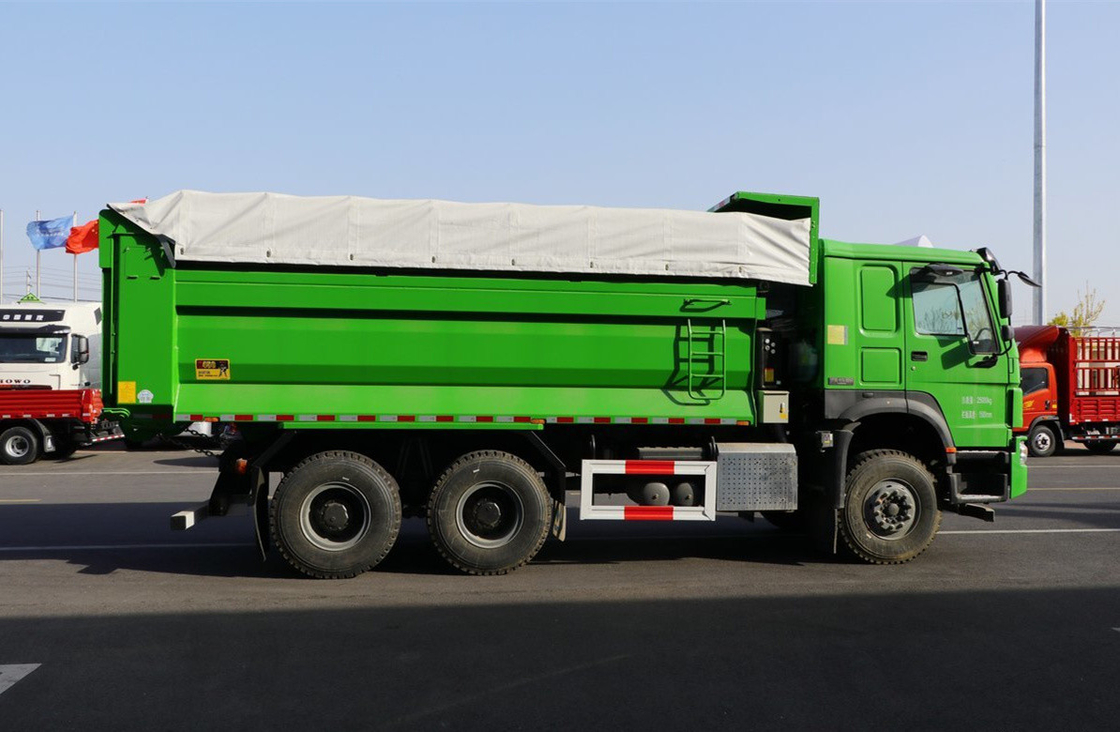 Moteur de camion chinois 400 Weichai Moteur 6×4 Howo Dumper Truck Leaf Spring 10 roues Transport routier