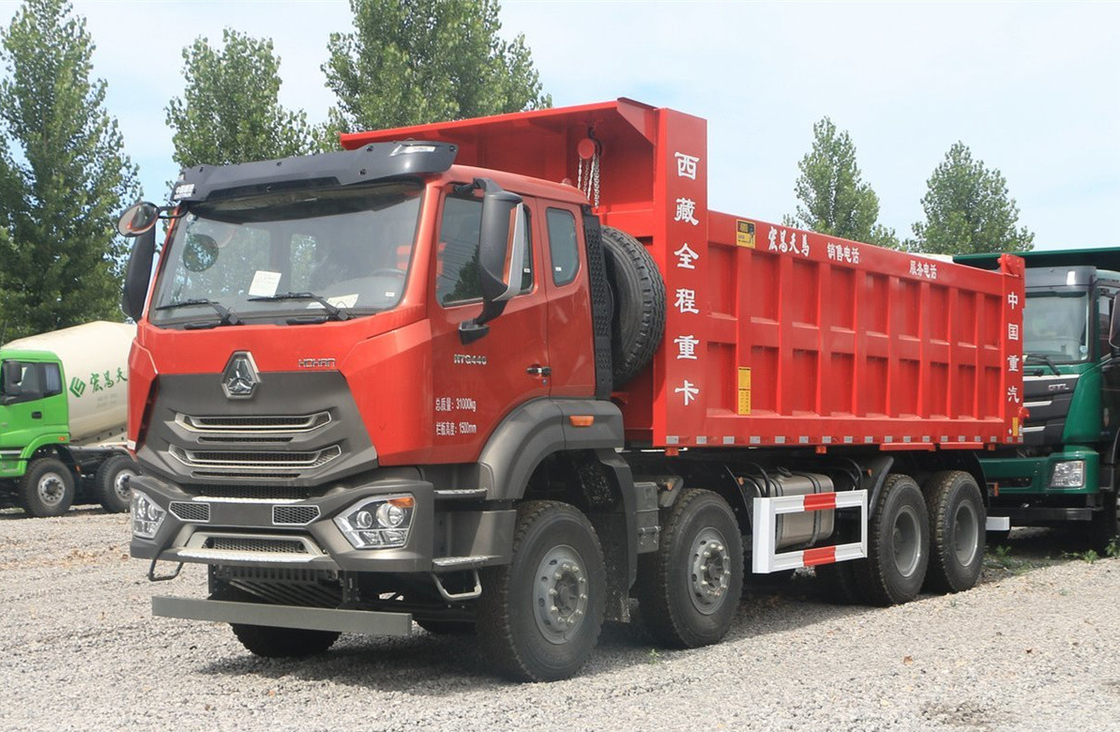 Camion Sino 60t moteur diesel à puissance réduite 440 ch Hohan Tipper 8×4 Transport minier