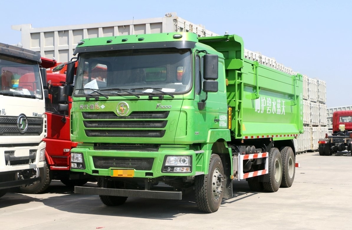 6*4 Camion à ordures 30 tonnes Nouveau carburant énergétique GNL Shacman F3000 Single Sleeper 10 roues 380 ch