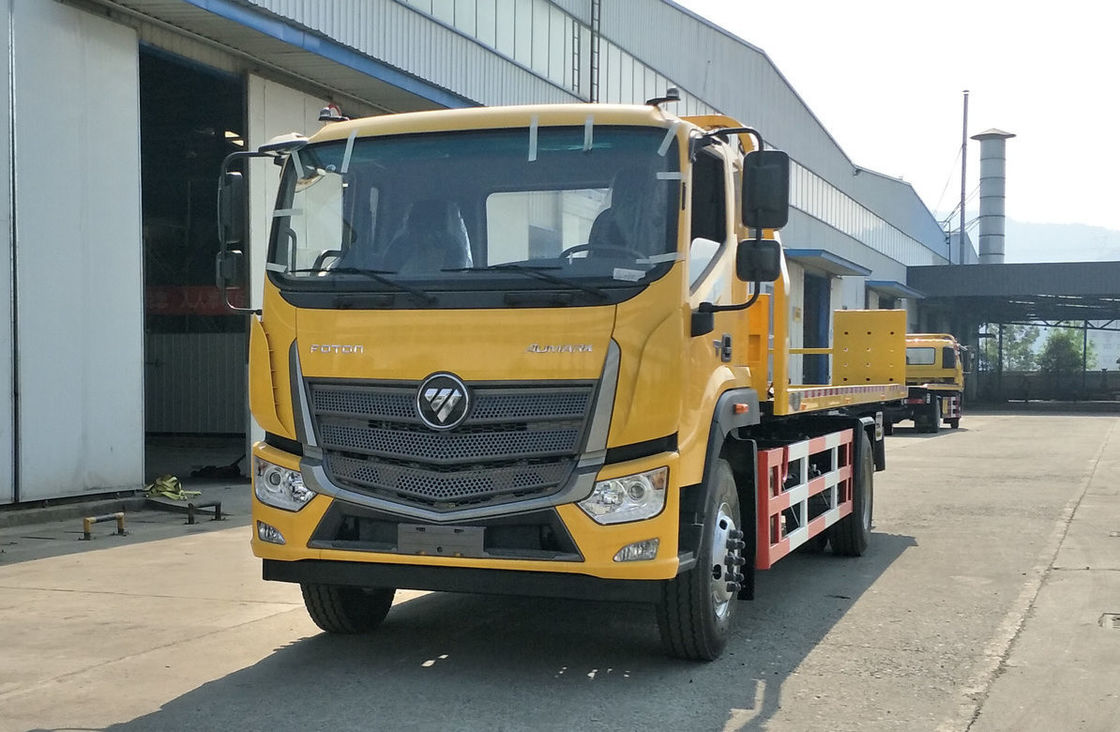 Mode d'entraînement du lit plat 4*2 du moteur diesel de Foton de camion de dépanneuse de 7 tonnes 10,5 mètres de long