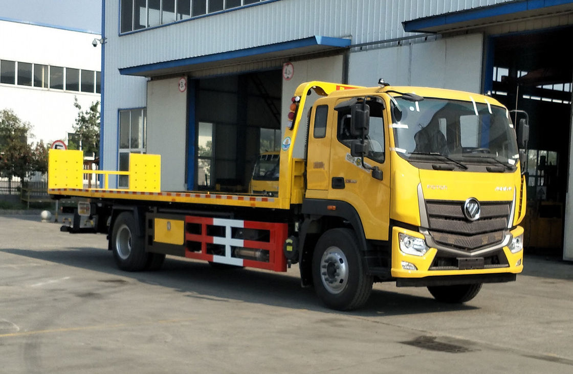 Mode d'entraînement du lit plat 4*2 du moteur diesel de Foton de camion de dépanneuse de 7 tonnes 10,5 mètres de long
