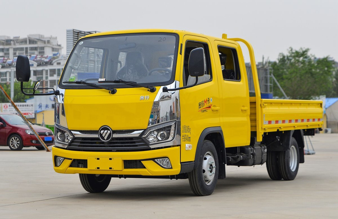 Camion Lit Box Foton Petit camion camion double rangée 5 sièges Cabine Moteur à essence 6 pneus LHD